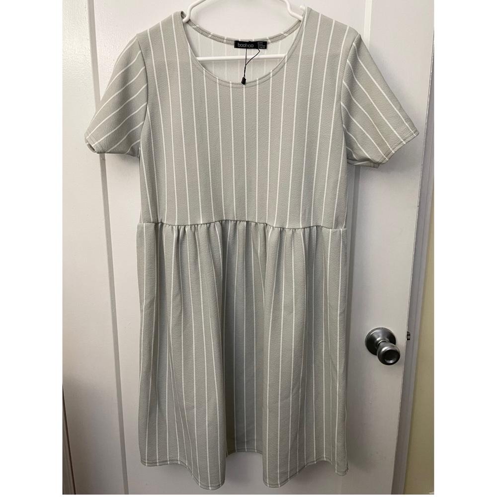 Maternity Dress, Grey, Boohoo size 12